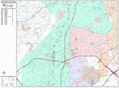 Sandy Springs Digital Map Premium Style